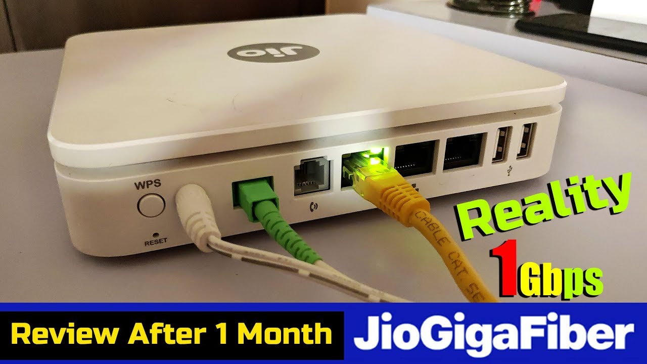 Jio Gigafiber Broadband Speed Test After 1 Month of Use PART - 1