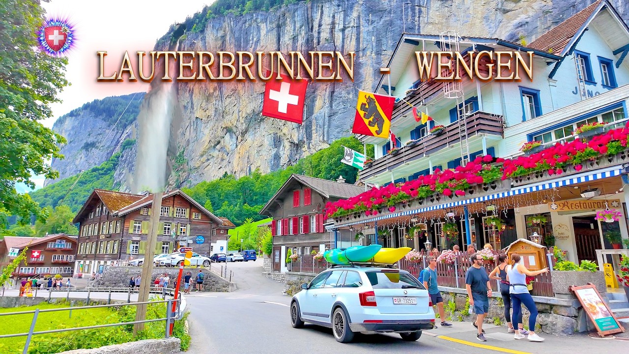 LAUTERBRUNNEN + WENGEN SWITZERLAND ✨ How does it look currently / Swiss villages walking tour 4K