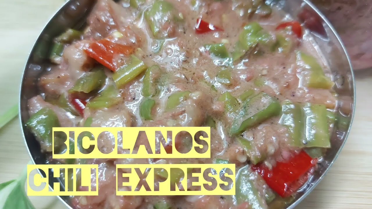 BICOLANO'S CHILI EXPRESS // The Authentic BICOL EXPRESS // #chili  #appetizers #localcuisine