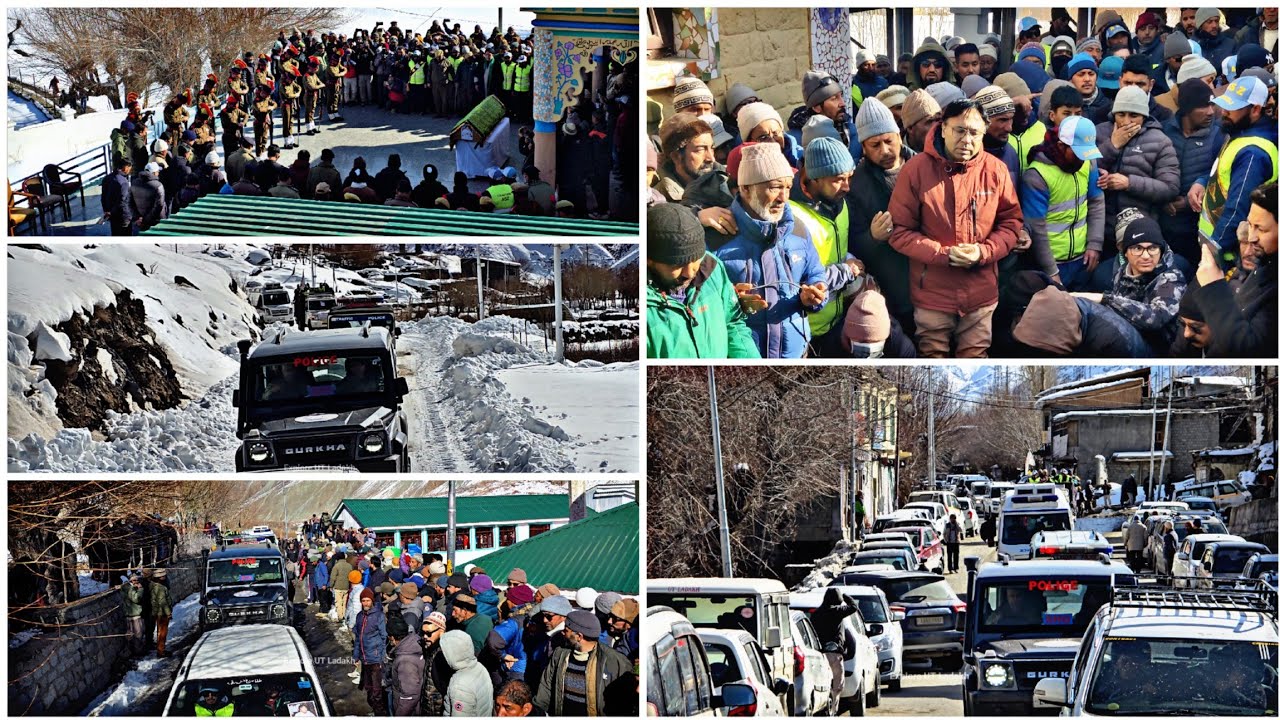 Emotional Tribute: Thousands of Vehicle & Sea of People | Final Salute to Qamar Ali Akhoon at Sankoo