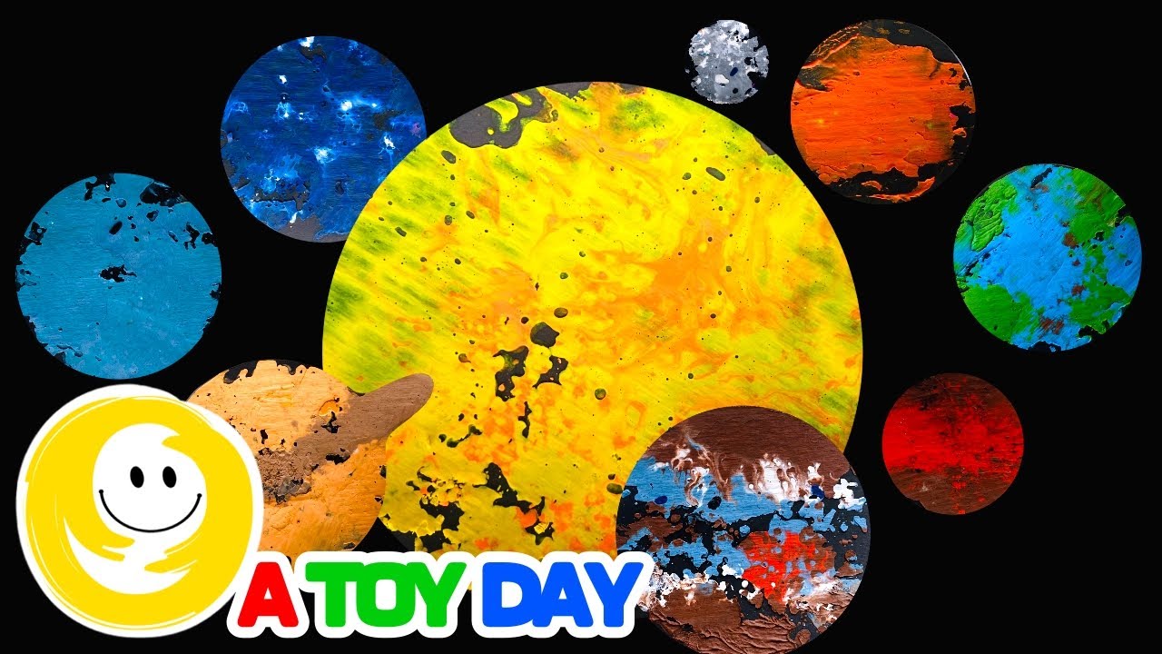 DIY Melted Crayon Solar System BOOK 🖍️| 8 Planets for kid | Planets order for children | Planets diy