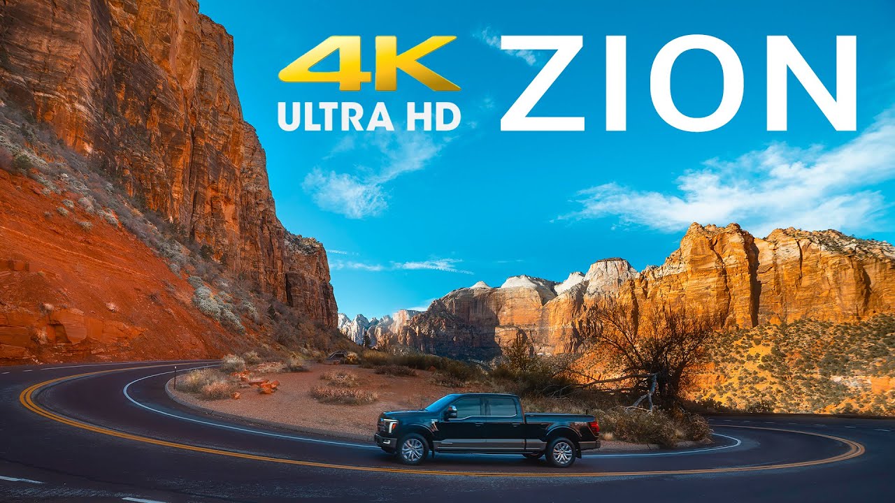 Zion【4K】– Scenic Driving through Zion National Park 🚗
