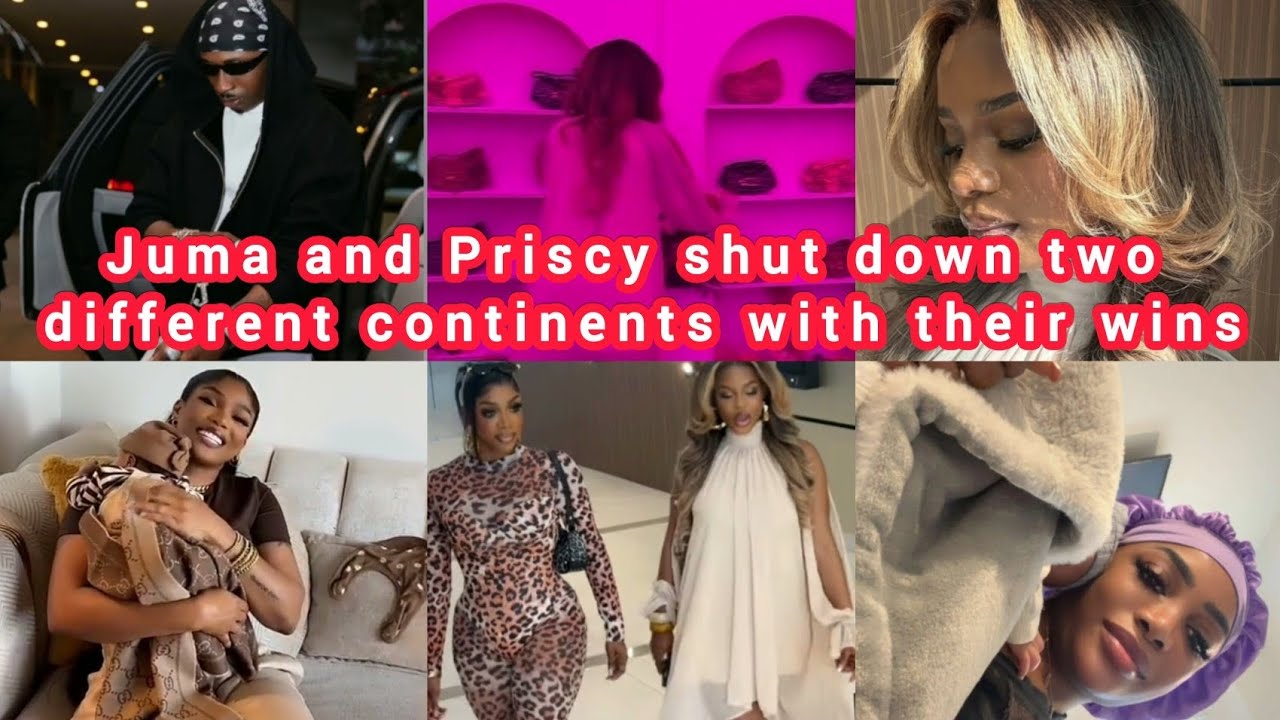 Juma Jux and Priscy shut down two different continents as they're seen doing what they know how todo