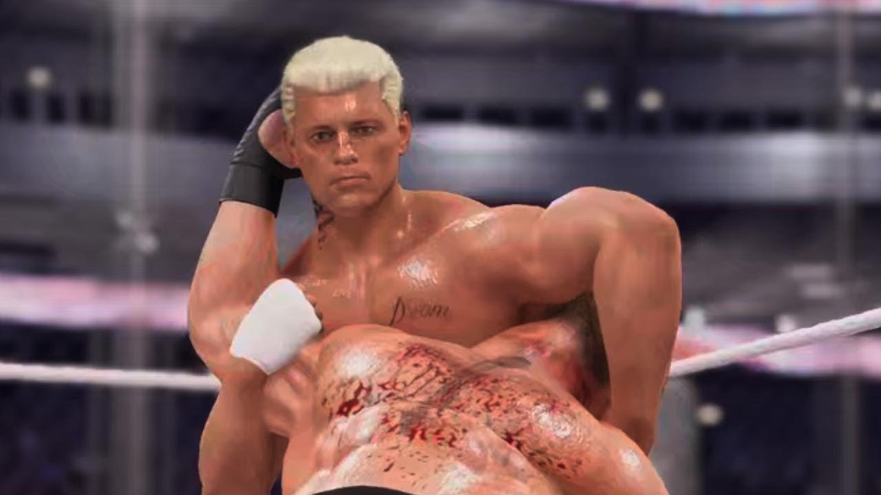 Brock Lesnar Vs Cody Rhodes WWE Intercontinental Title Match 2K25