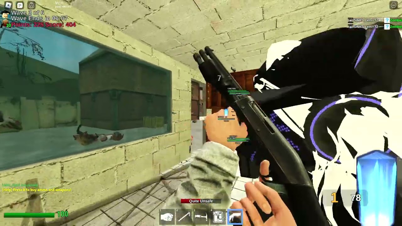 Roblox Zombie Survival Garry's Mod | Ep. 6 | Minigun Madness ft. Ben
