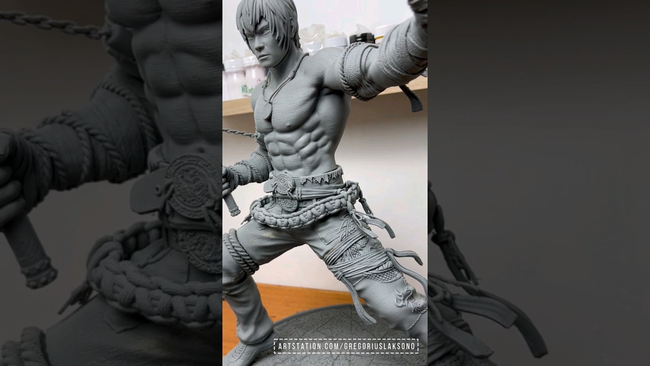 Marshall Law Tekken8 statue #3dprinting with #fdm printer #ender3 #pla #stl #figure