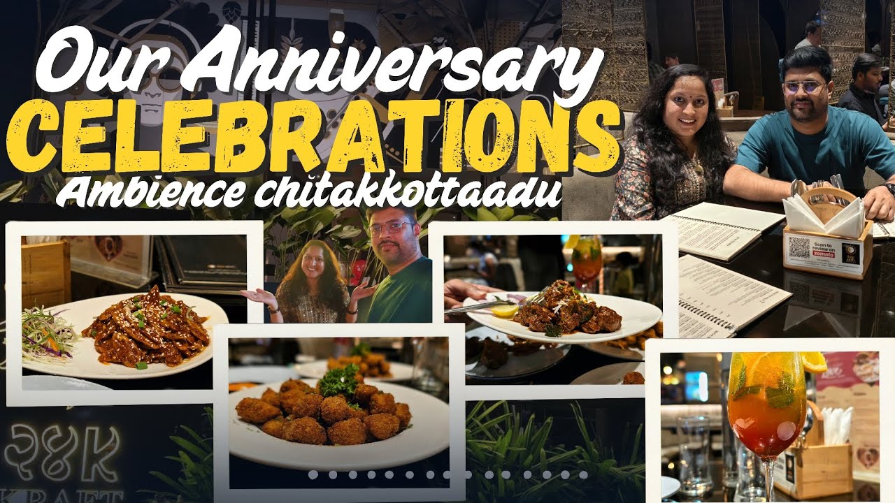 Our anniversary celebrations at 24k kraft brewzz restaurant in Pune | soujuscope | Foodie | ambience