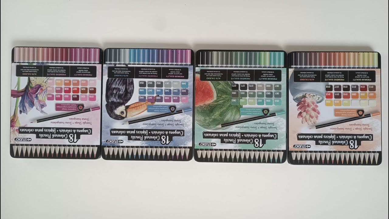 STUDIO BRAND COLORED PENCILS 72 UNITS - LAPICES DE COLORES DE LA MARCA STUDIO 72UND