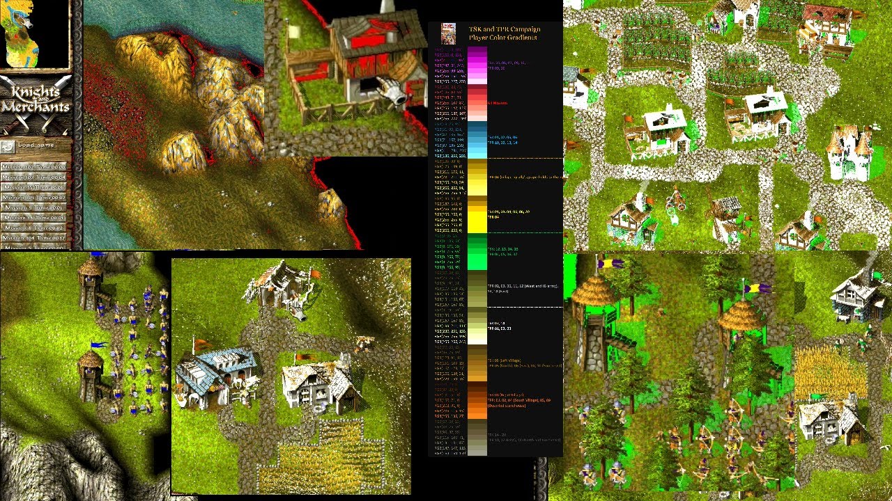 The Actual Player Flag Color (Gradients) - for TSK and TPR - Knights and Merchants