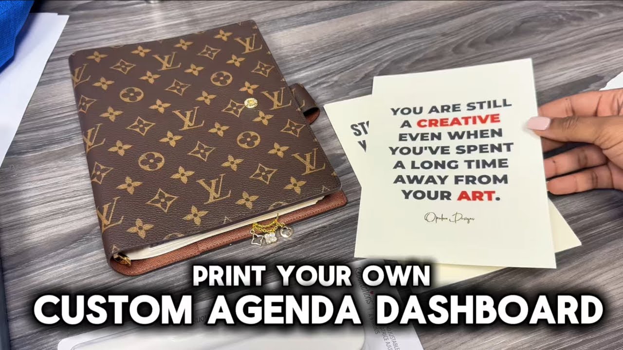 DIY A5 Agenda Inserts Using Card Stock + Hole Punch | Planner Customization