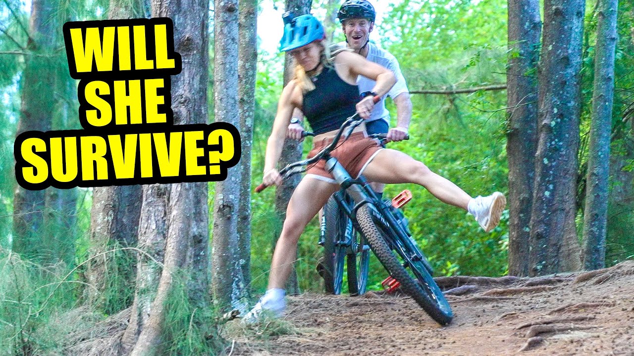 WILL THIS PRO SURFER SURVIVE HER FIRST MTB RIDE? - SAM MEETS COCO HO