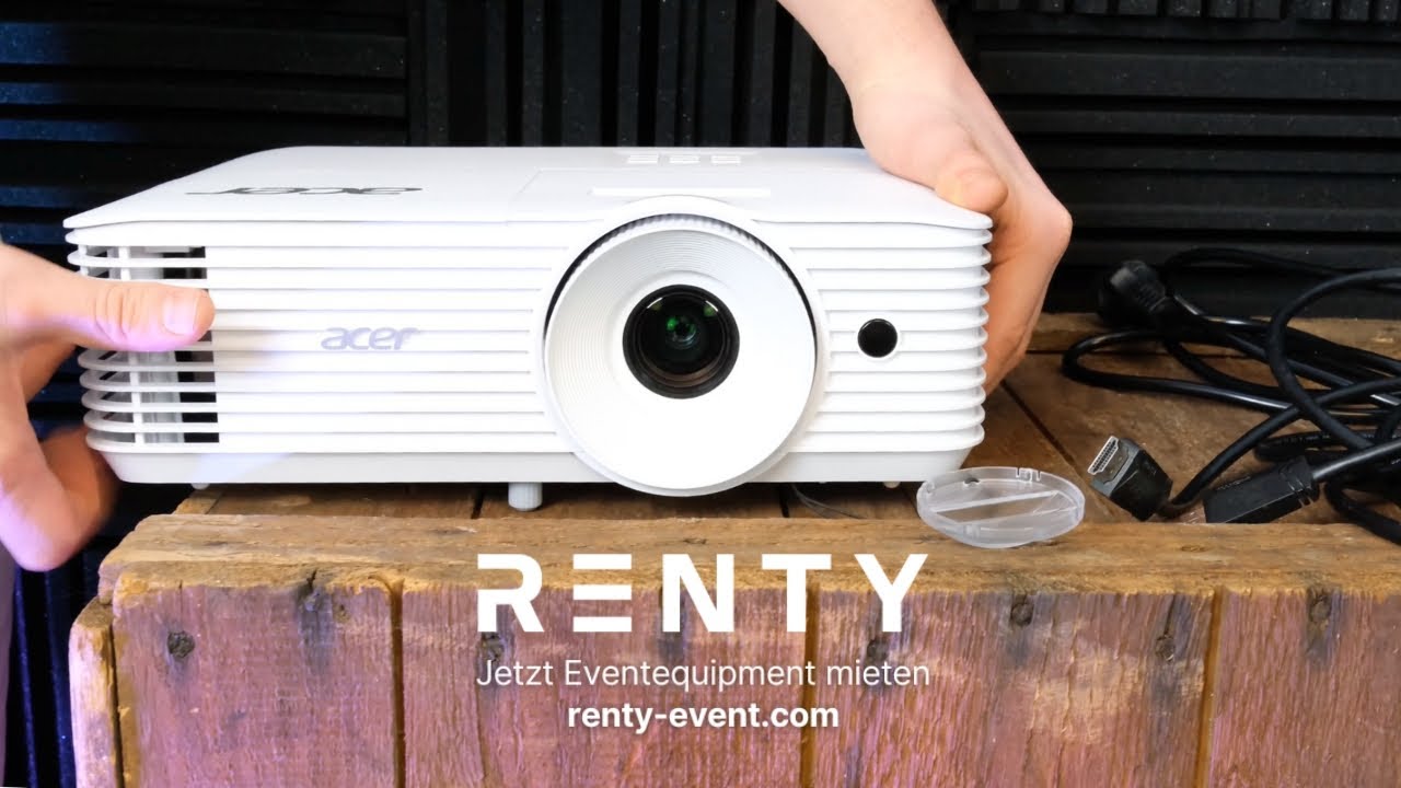 Beamer Aufbau: Acer H6542BDi Heimkino Beamer Tutorial – Verbinden, Einstellen & Tipps | Renty