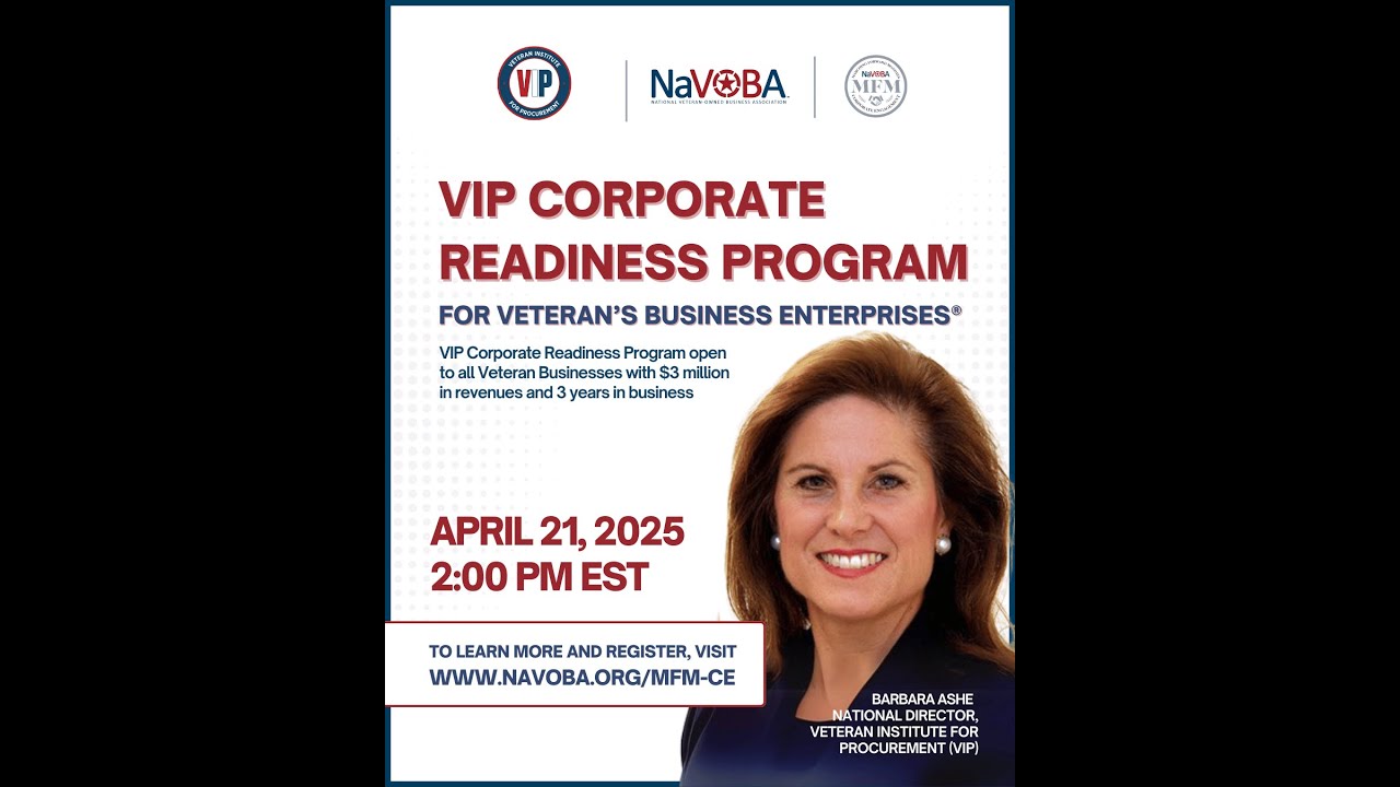 NaVOBA's Marching Forward Mondays: VIP Corporate Readiness Program