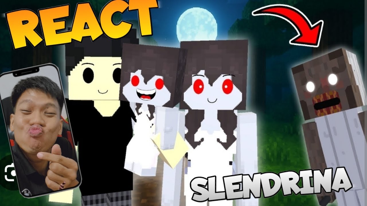 SLENDRINA FULL REACTION KELAS KAKAP & YUSA SHIRO COMEL SANGAT!! Reaction Animasi Aci [INDO]
