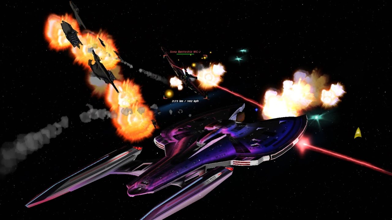 Who Can Stop the Son'a Battleship Fleet? | Star Trek Bridge Commander