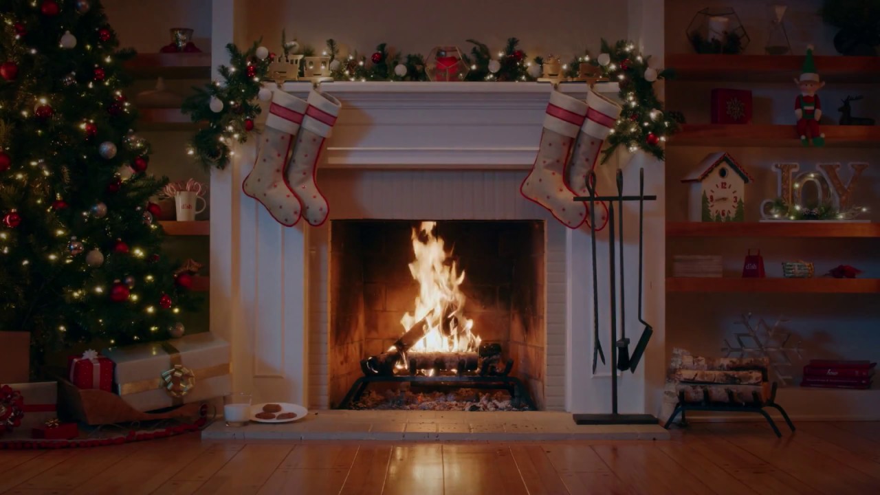 Holiday Yule Log on TV