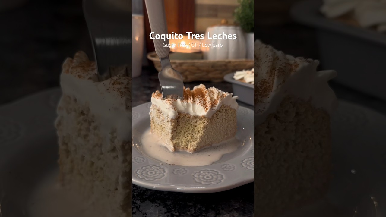 🎄Coquito tres leches (sugar free/ gluten free/ low carb)