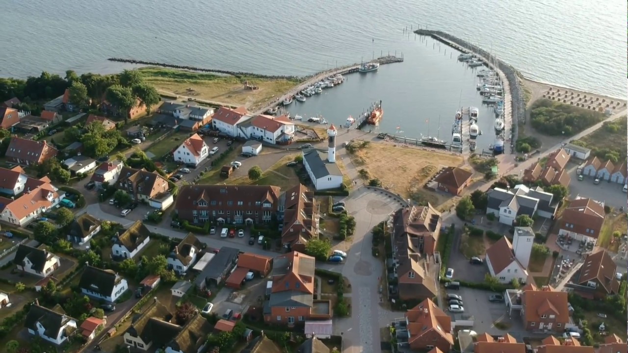 Insel Poel von oben - DJI Spark Aufstieg in Timmendorf mit Blick über die Wismarer Bucht