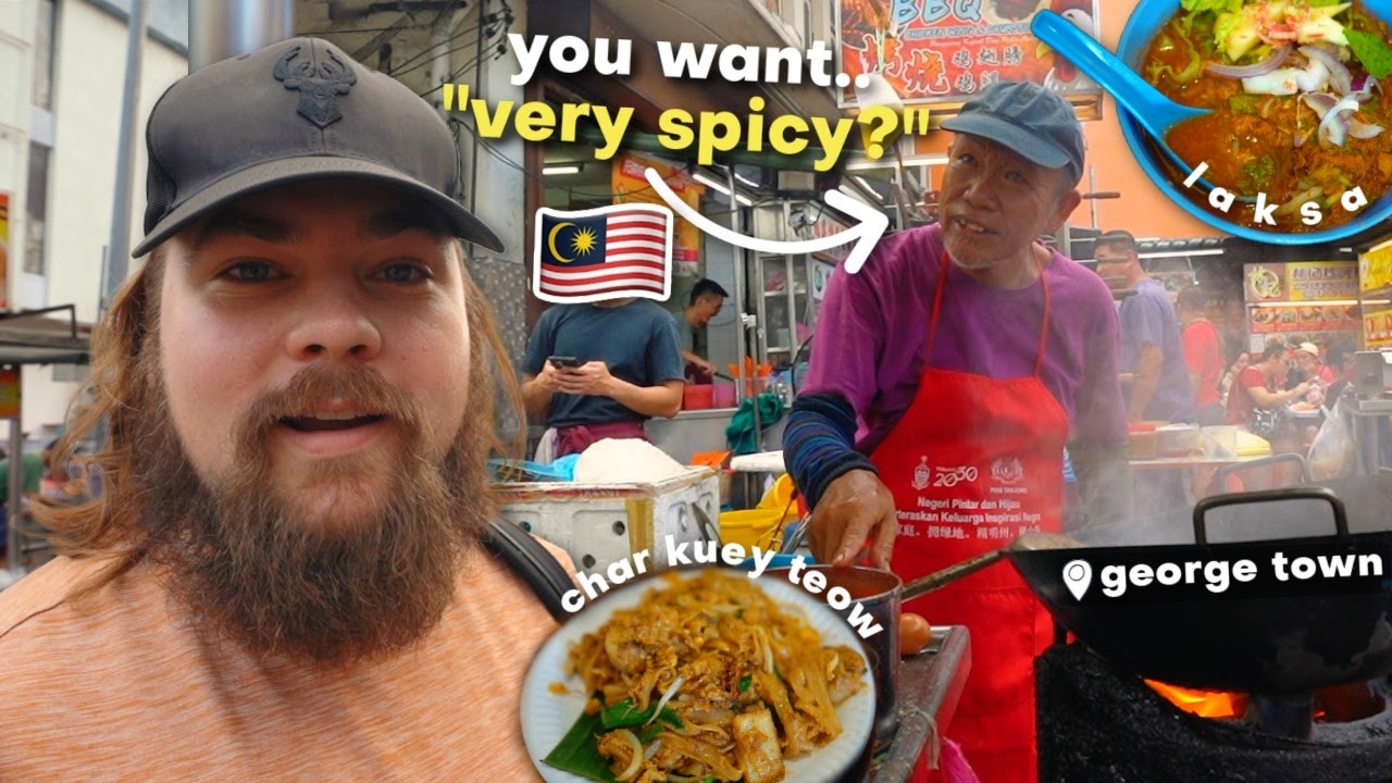 INCREDIBLE Street Food in Malaysia - FAMOUS LAKSA & CHAR KUEY TEOW