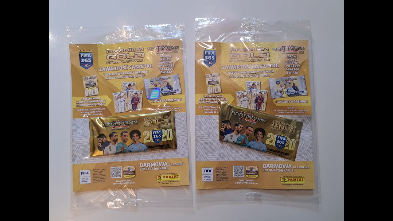 POWRÓT DO PRZESZŁOŚCI - PANINI FIFA 365 2020 - UNBOXING DWÓCH SASZETEK PREMIUM GOLD - JAKIE LIMITKI?