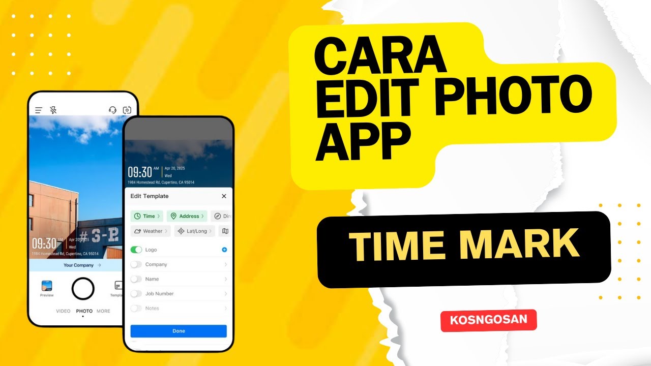 Cara Edit Foto Timemark yang Sudah disimpan Sebelumnya