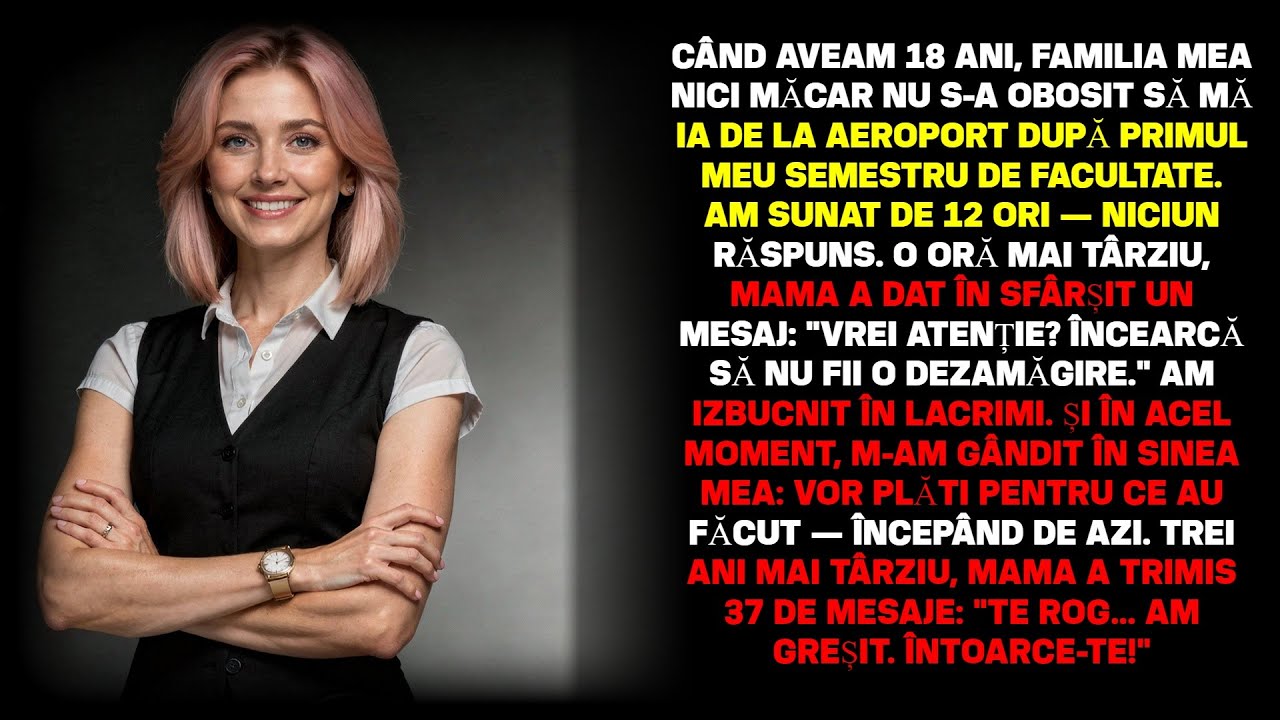 Mama a uitat că eram la aeroport — Am dat 12 apeluri pierdute, nimeni nu a răspuns, și eu...