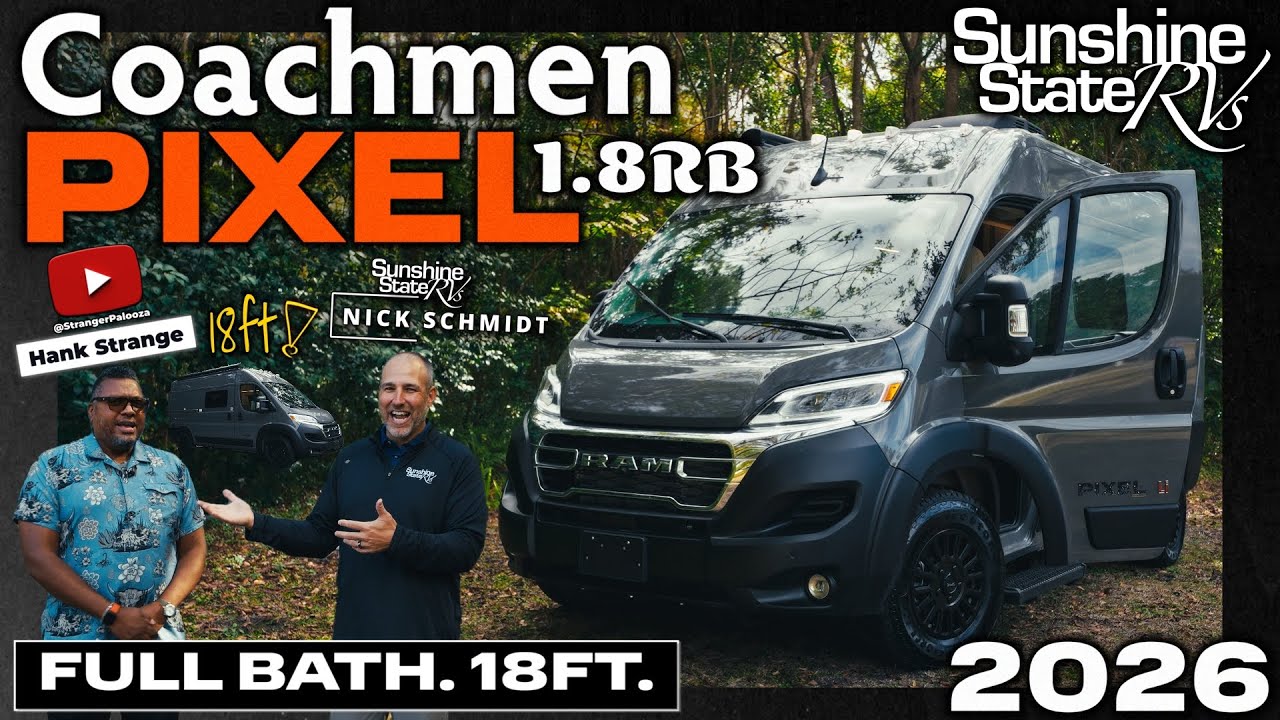 ПЕРВЫЙ ВЗГЛЯД: Coachmen Pixel 1.8 с задней ванной комнатой 2026 года | ПЕРВАЯ 18-футовая модель C...