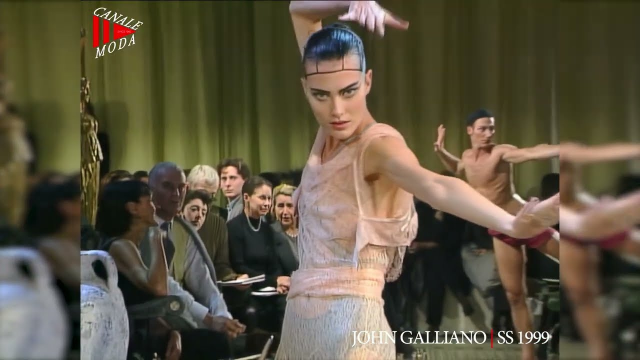 Джон Гальяно, весна-лето 1999, Париж, 4K - Canale Moda