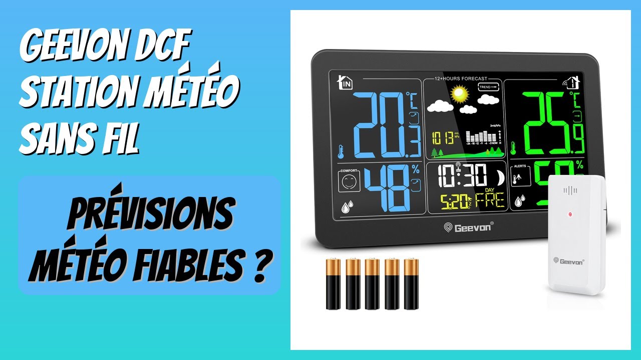 AVIS (2026) : Geevon DCF Station Météo Sans Fil. DÉTAILS
