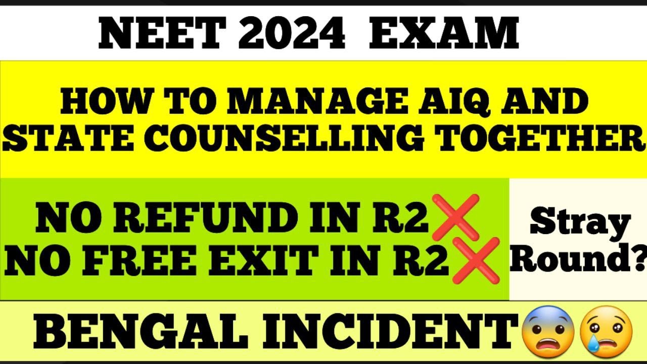 HOW TO MANAGE AIQ AND STATE COUNSELLING AT ONE TIME? BENGAL PG RESIDENT INCIDENT😭||