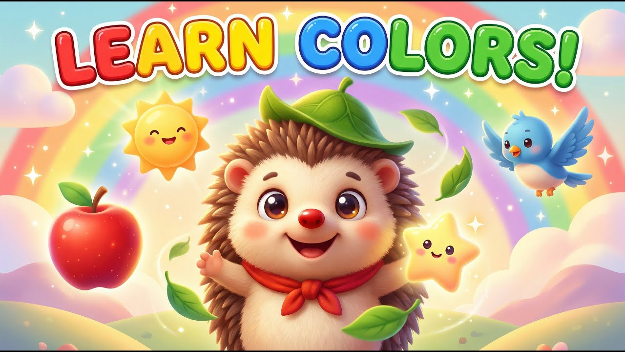 “Learn Colors with Nino 🌈 | Color Song for Kids | Red Yellow Blue Green Nursery Rhyme”