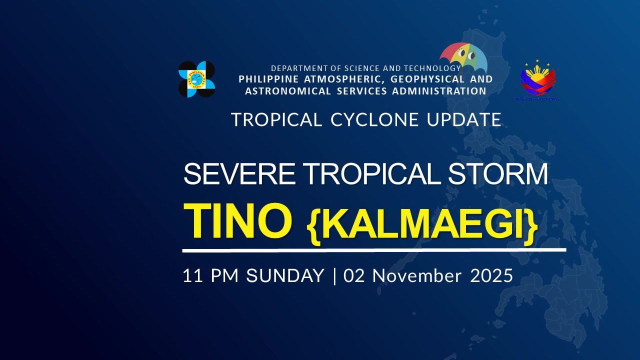 Press Briefing : Severe Tropical Storm TINO {KALMAEGI} at 11:00 PM | November 02, 2025 - Sunday