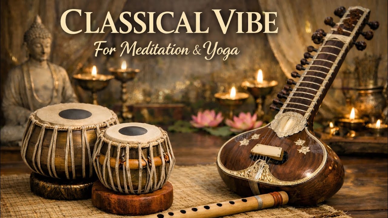 Indian Classical Music for Meditation & Yoga | Flute, Sitar, Tabla Relaxing Music