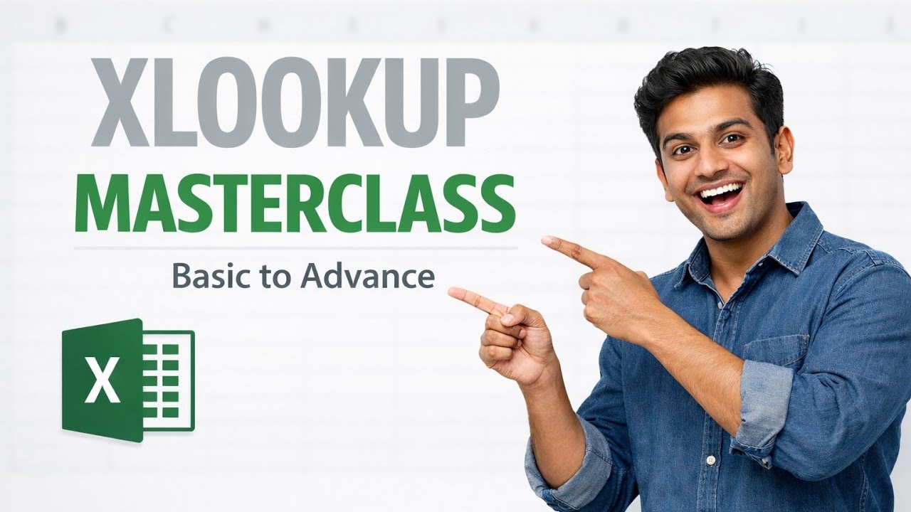 XLOOKUP in Excel – Complete Masterclass (Basic to Advanced with Real Examples)