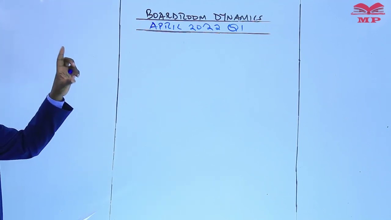 Boardroom Dynamics - April 2022 Question 1