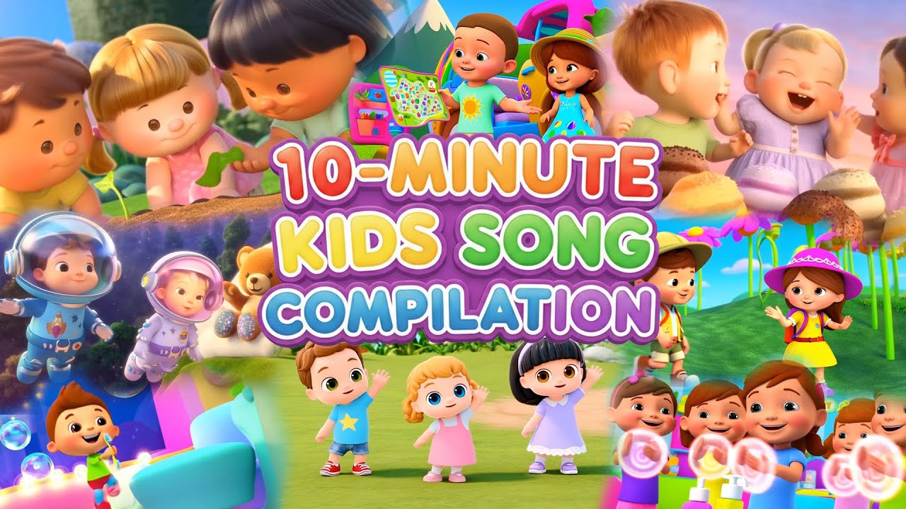 10-Minute Kids Song Compilation | Nursery Rhymes Fun | TinyTaleTimeKids