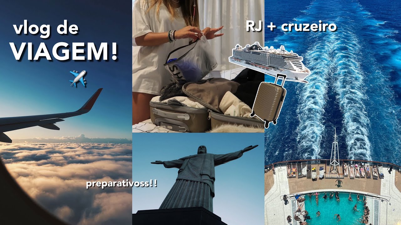 vlog de viagem: RJ + cruzeiro! ✈️🛳️ *preparativos, aeroporto, férias*