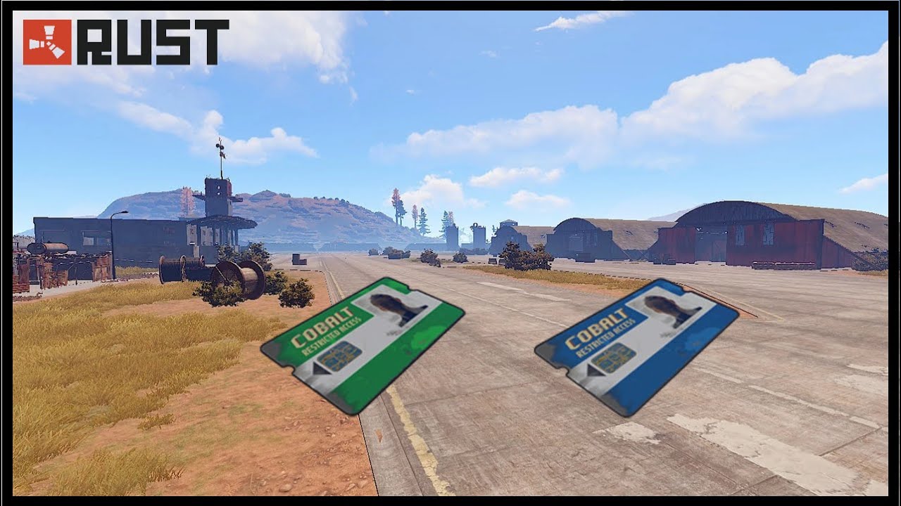 Rust Monument Puzzles - Airfield Green and Blue Access