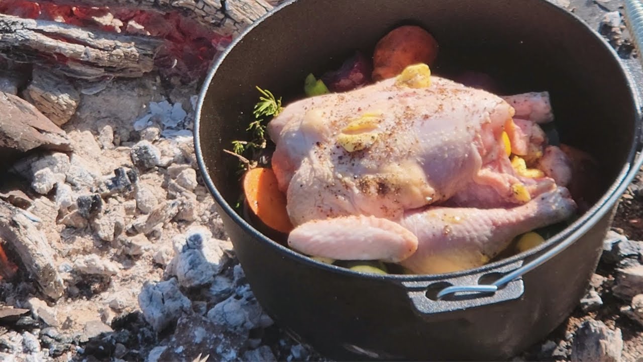 Camp Oven Cooking: My First Attempt at Roasting a Chicken