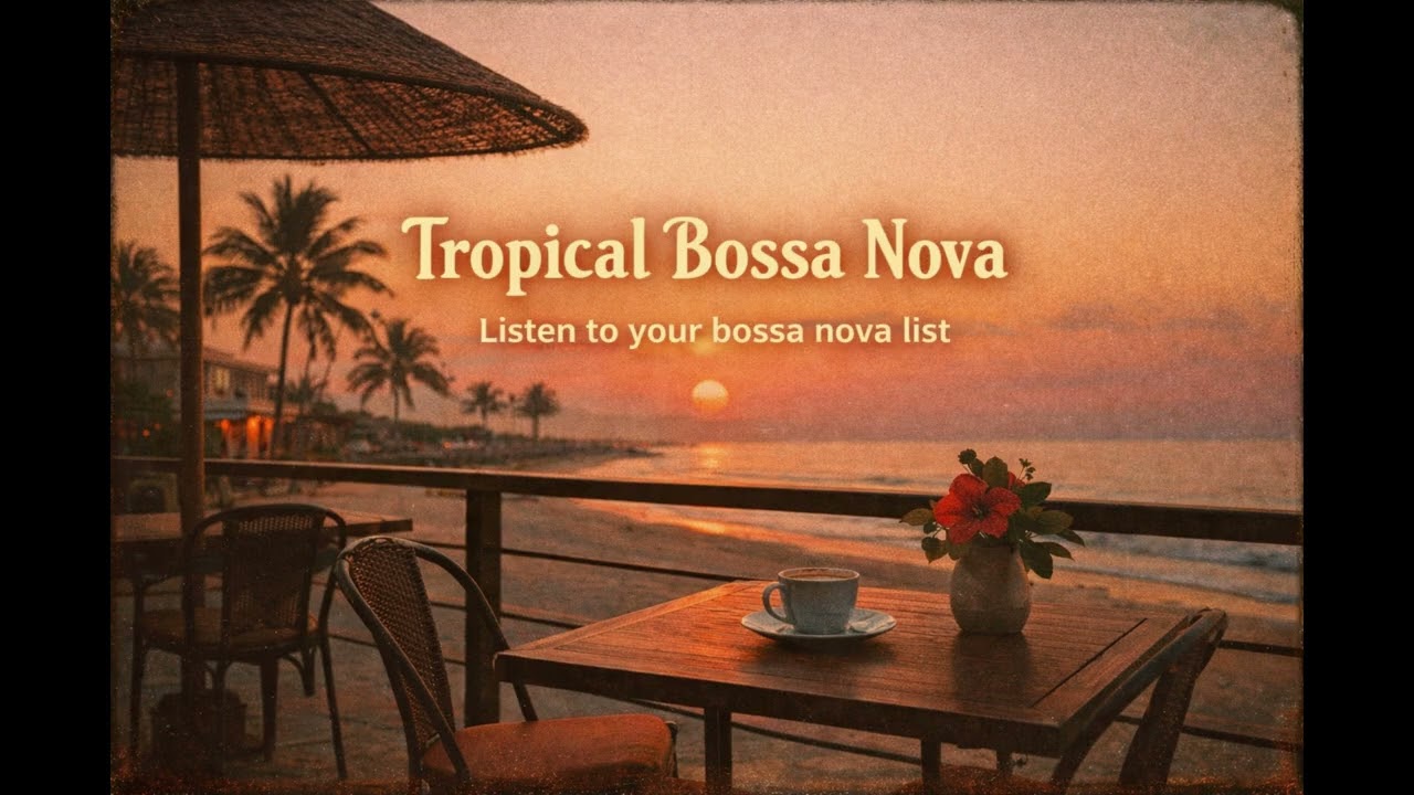 Bossa Nova Plage ☀️ Jazz Brésilien Relaxant pour Étudier et Se Détendre