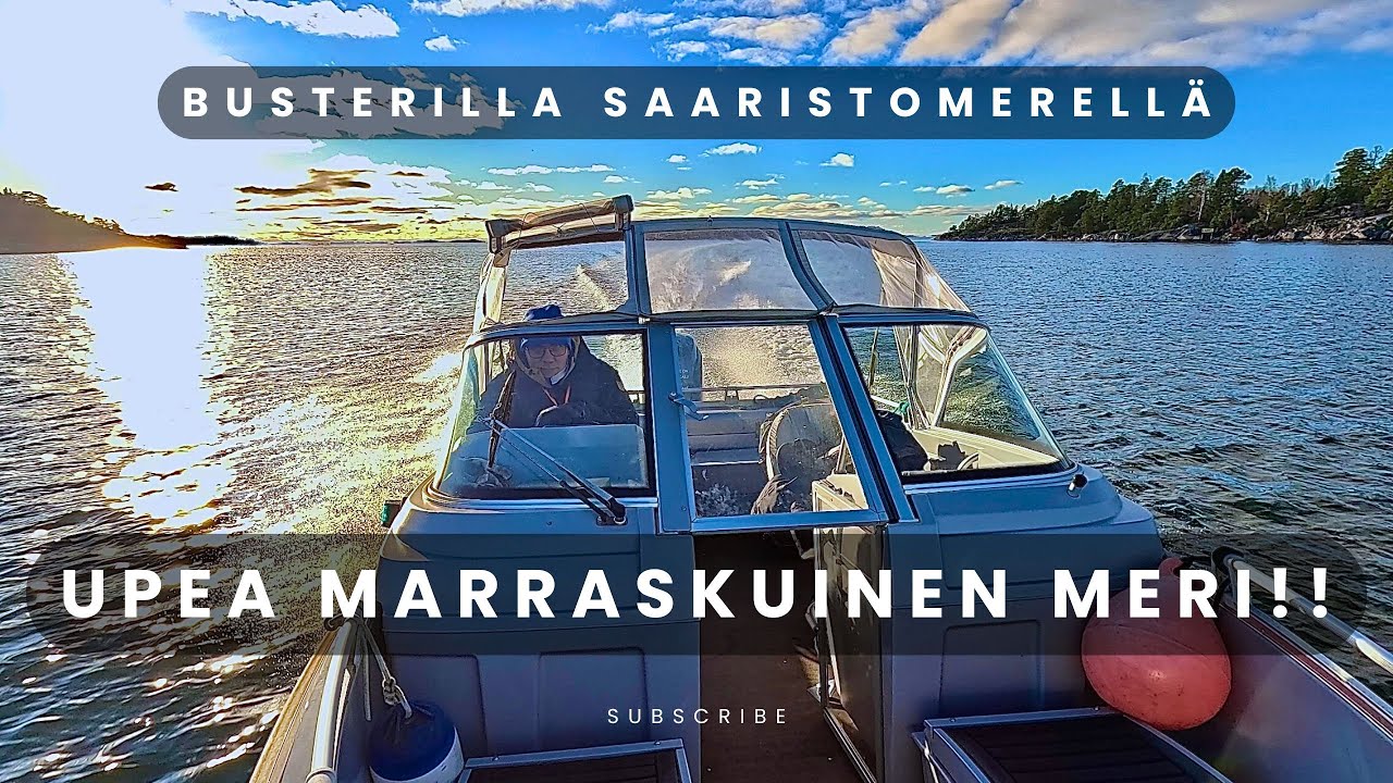Upea marraskuinen Saaristomeri I Saarireissu ja huimat maisemat I Lähde vesille!