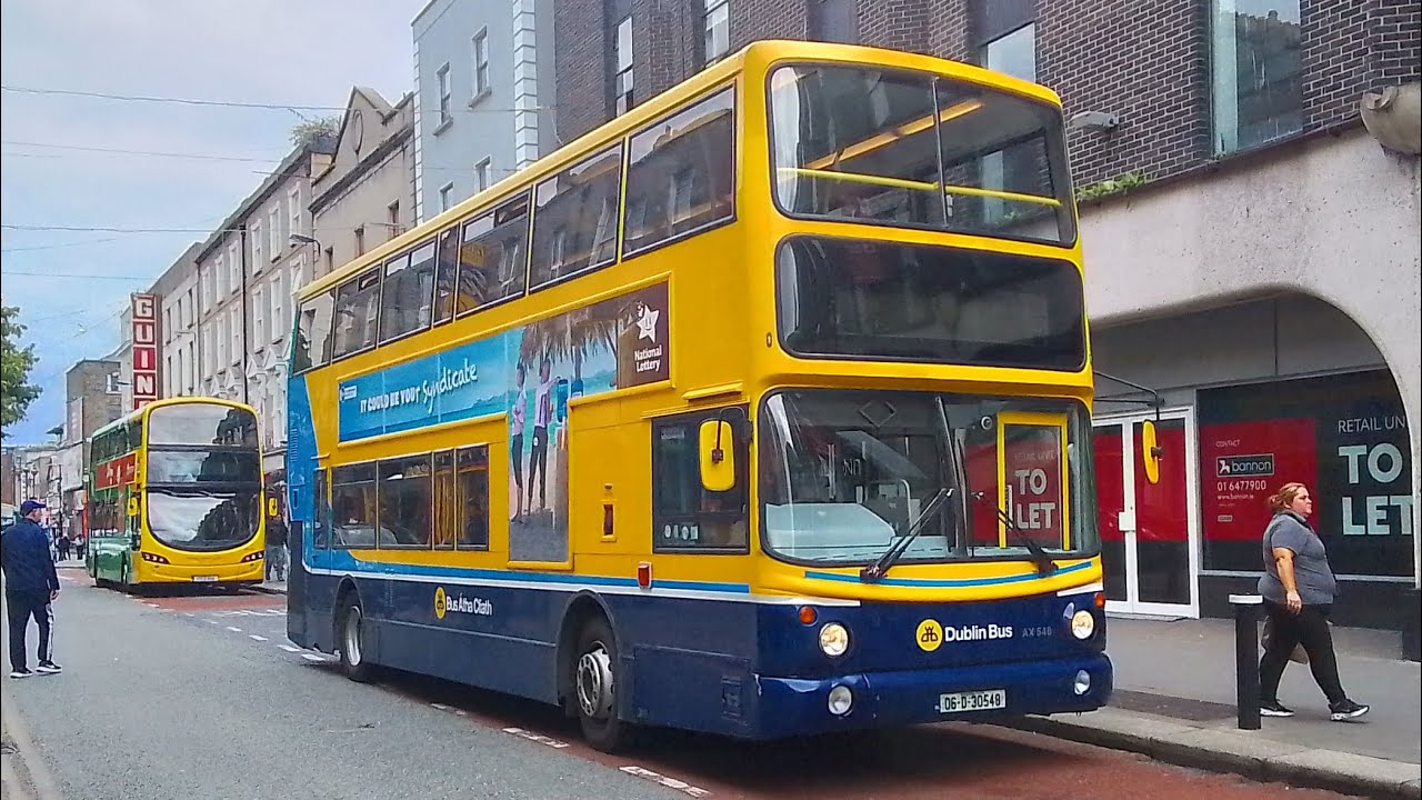 Dublin Bus Ride. Dublin Bus AX548 (06-D-30548). Service 27B to Eden Quay