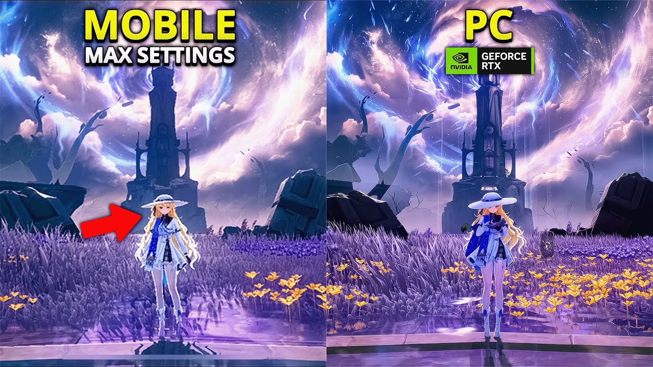 Wuthering Waves isn't good on Mobile? GRAPHICS COMPARISON Mobile VS PC Ray Tracing 4K