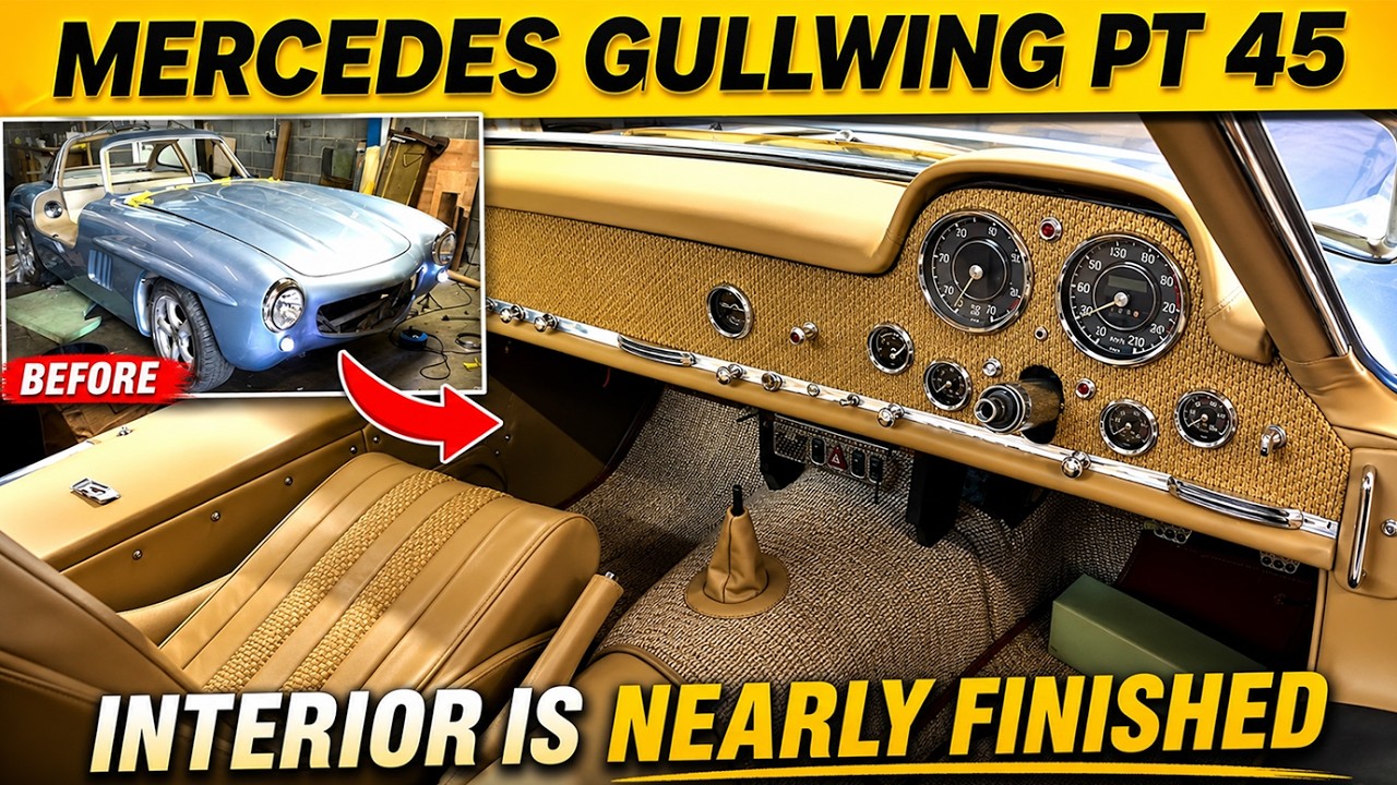 interior finishes to the mercedes gullwing 300sl