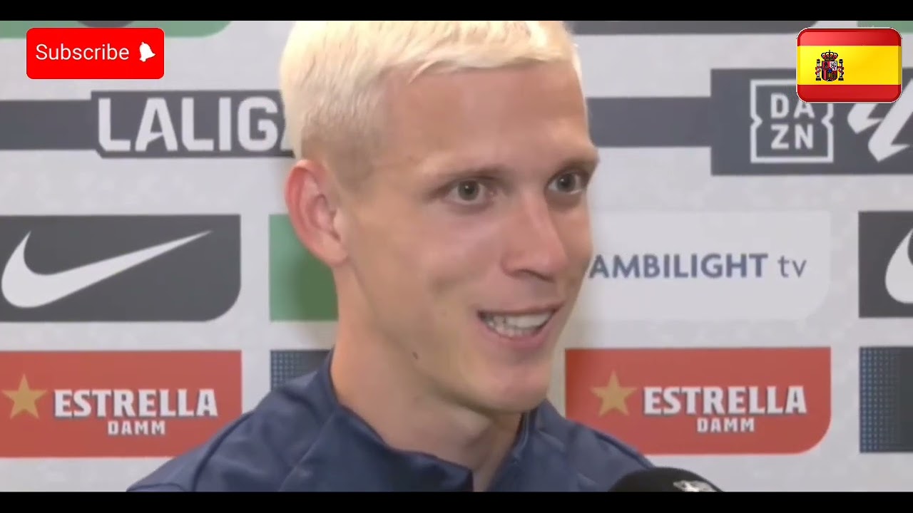 Reacci&oacute;n Dani olmo Barcelona 3-1 Espanyol