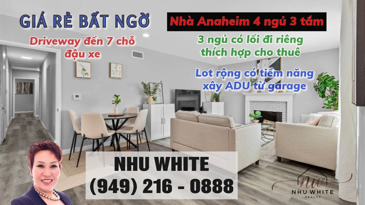 Nhu White | Nh&agrave; Anaheim Đất Rộng Tiềm Năng Cho Thu&ecirc;- Gi&aacute; Sốc