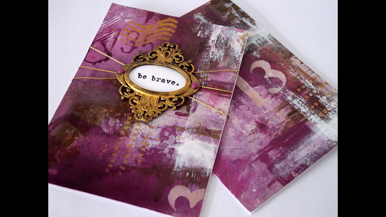 mixed media abstract art background | lilac grunge | Handmade cards