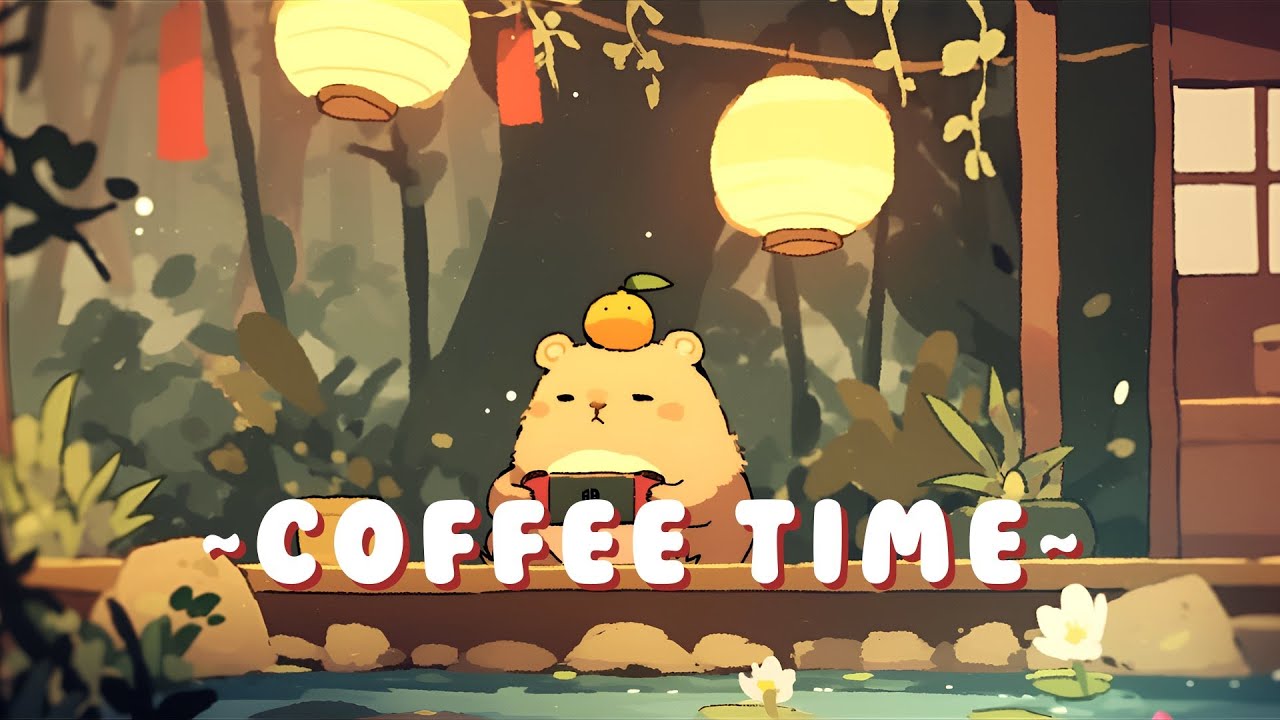 Capybara Chill Station - Cozy Japanese Lofi Mix ~ Calm Energy ~ 🦫 🎮 ☕ | Background Music