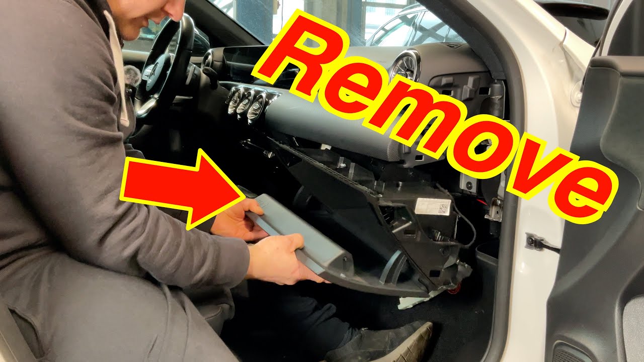 Handschuhfach ausbauen A B GLB GLA CLA 177 247 118 EQA EQB how to remove Glove Box