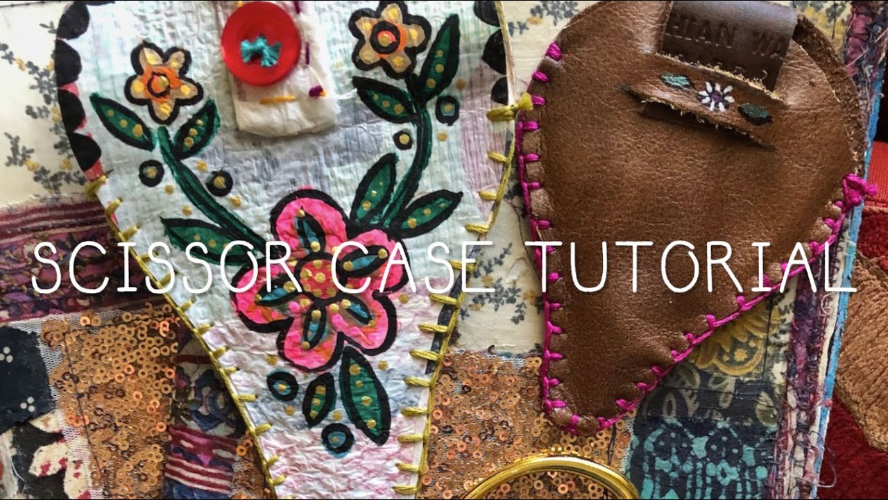 Art Journal Kit Series: Scissor Case from Fused Plastic Bags